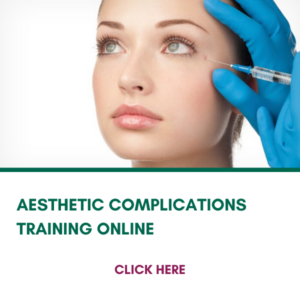 AESTHETIC COMPLICATIONS TRAINING ONLINE Course Slide